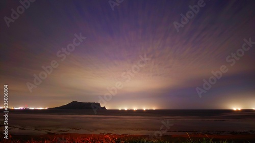 night view of Jeju Island