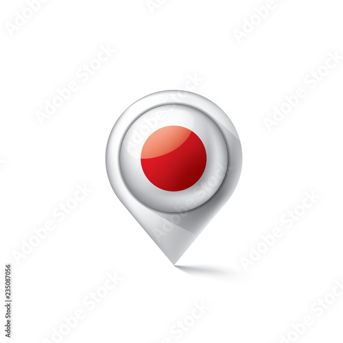 Free Download Japan flag, vector illustration on a white background - GFXLoad