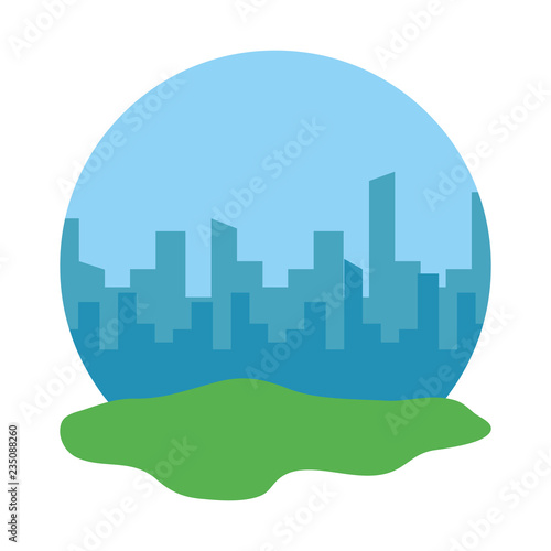 park landscape scene icon
