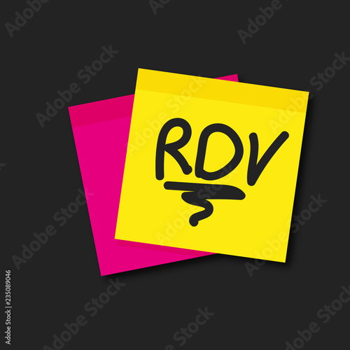 post-it, rendez-vous