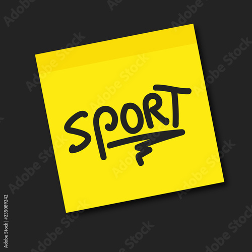 post-it, sport