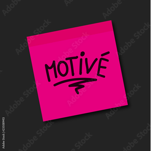 motivé, post-it