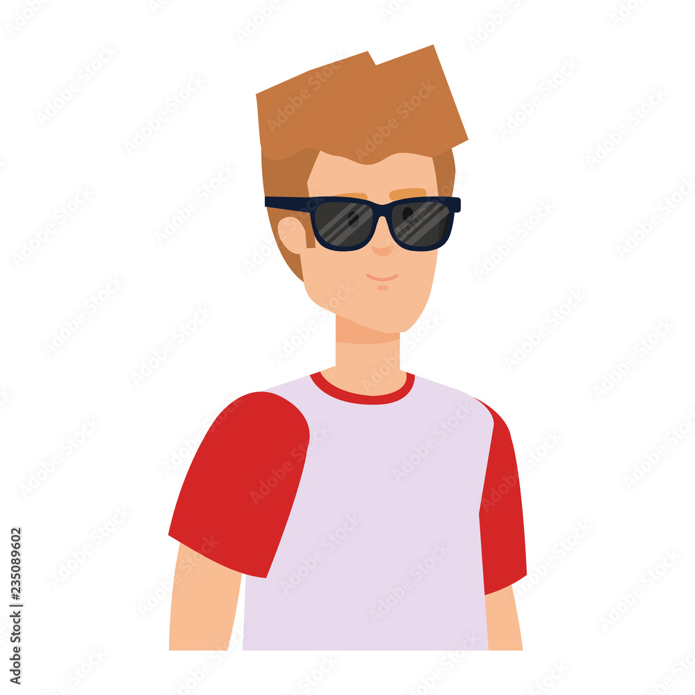 young man with sunglasses