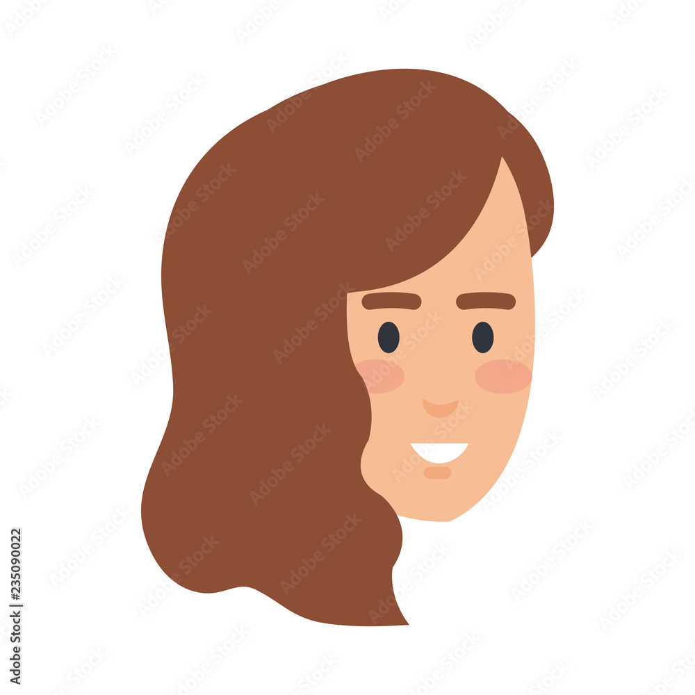beautiful woman head avatar character beautiful woman head avatar character