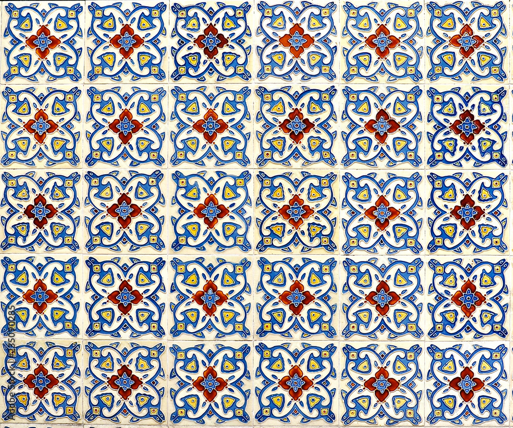 Peranakan tile mosaic Peranakan tile mosaic