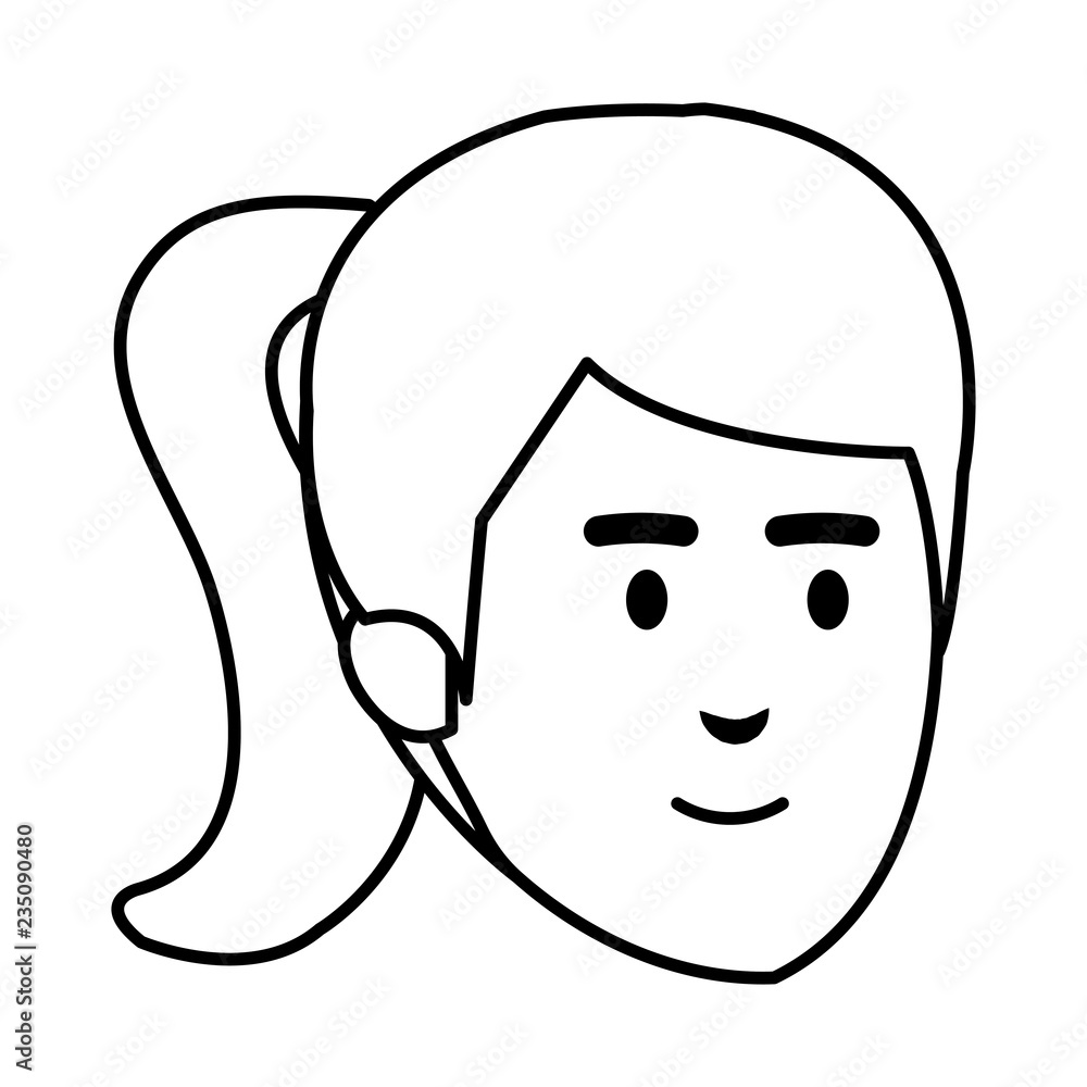 beautiful woman head avatar character beautiful woman head avatar character