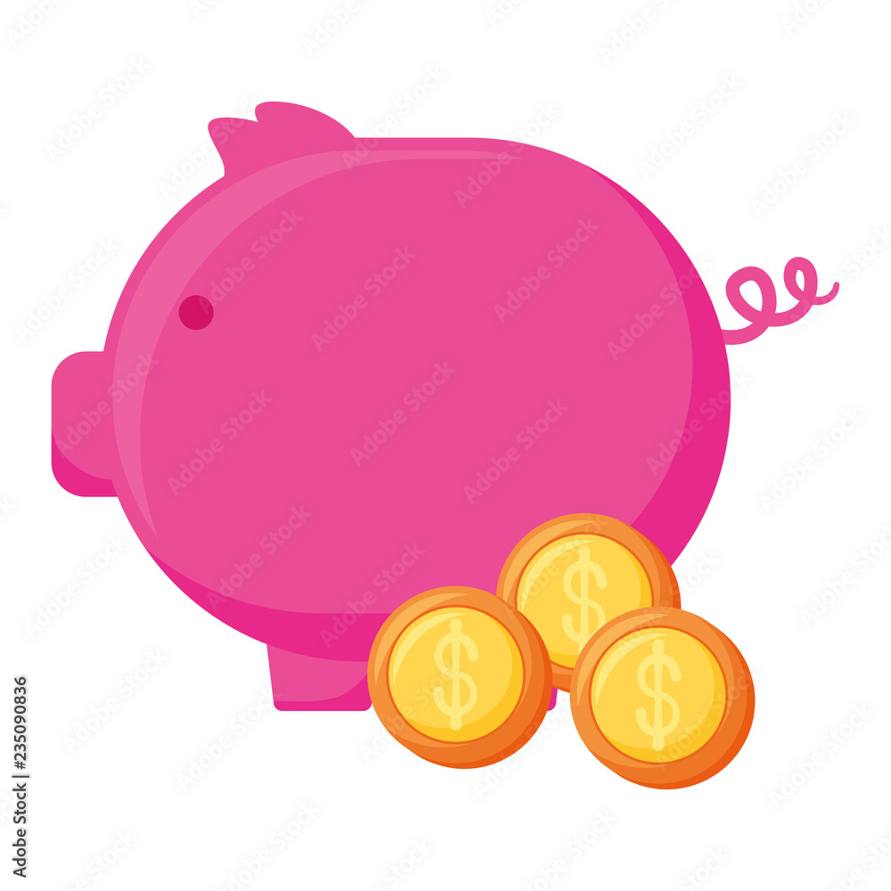 Fototapeta premium piggy bank design