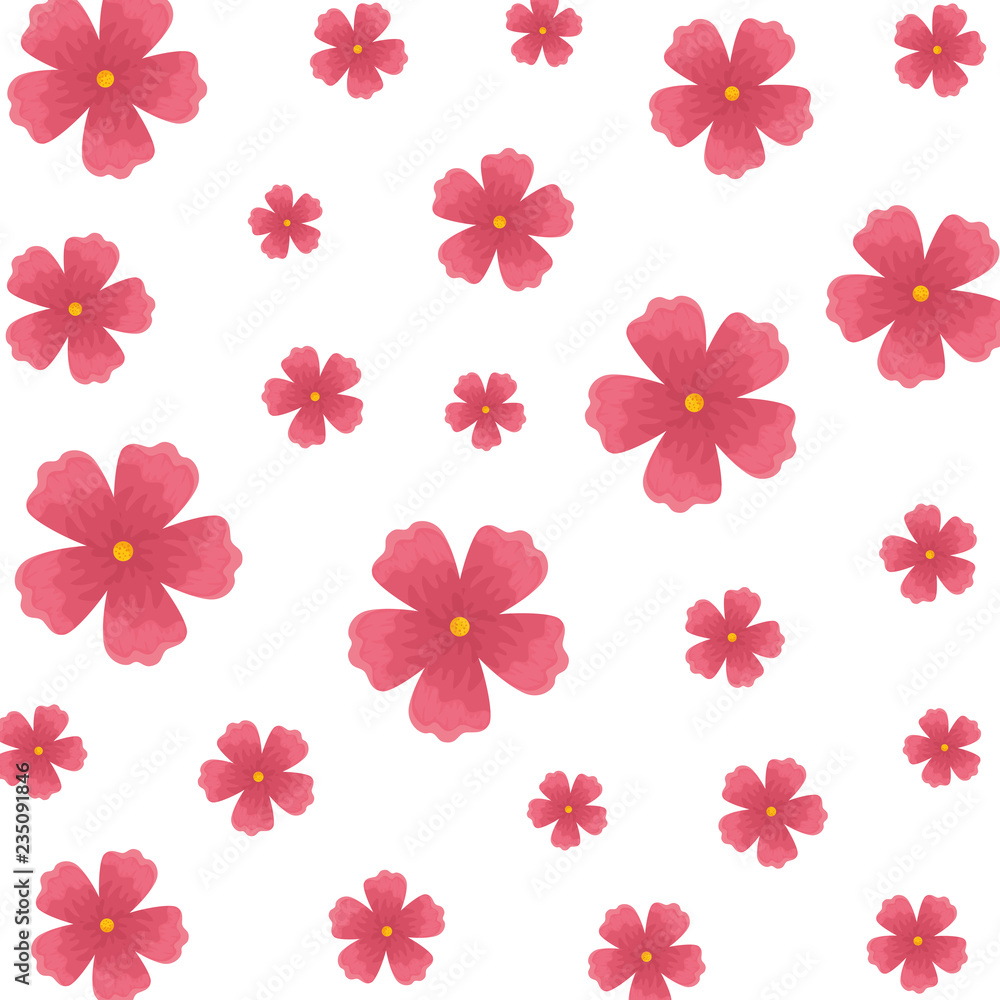 cute flowers decorative pattern