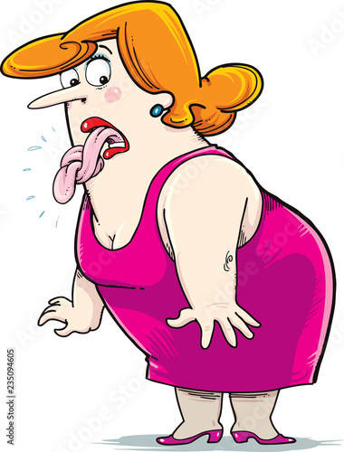 tongue is knot. Open mouth. Silence allegory illustration