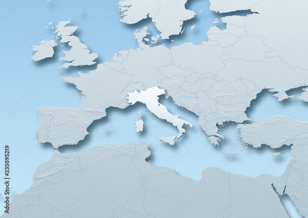 Fototapeta premium map of italy