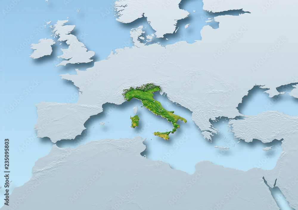 Obraz premium map of italy