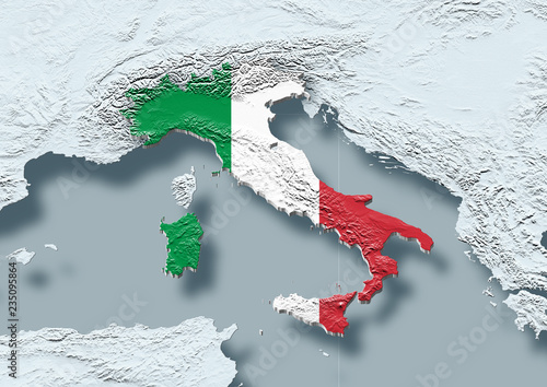 map of italy photo