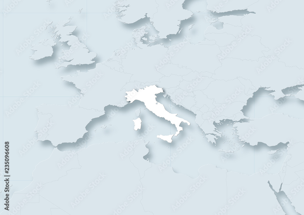 Fototapeta premium map of italy