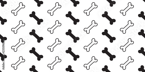dog bone seamless pattern vector french bulldog tile background scarf isolated wallpaper repeat