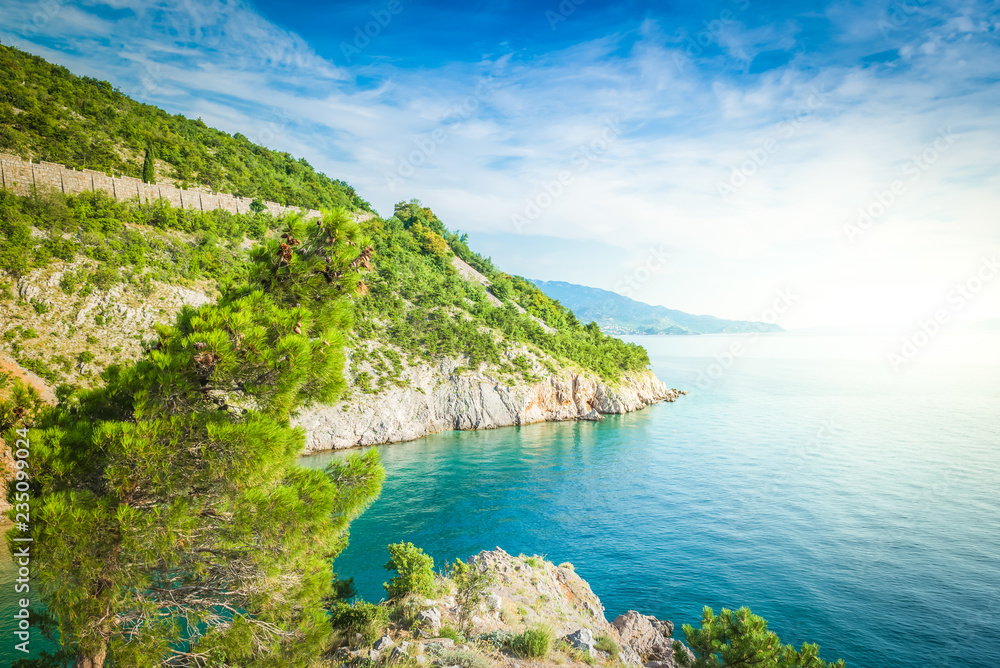 View of a small bay in Croatia