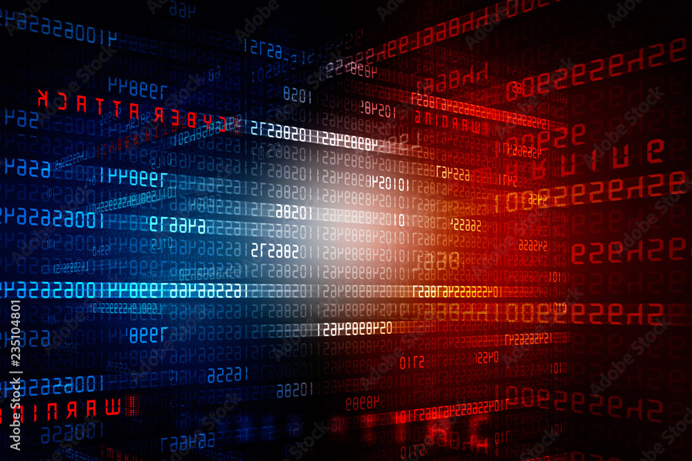 2d illustration Cyber Attack A06 2d illustration Cyber Attack A06