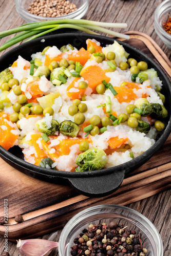 Lean vegetable risotto