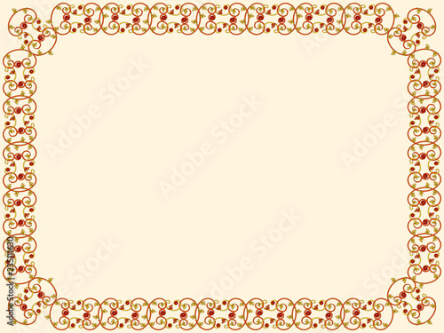 Contrast decorative frame