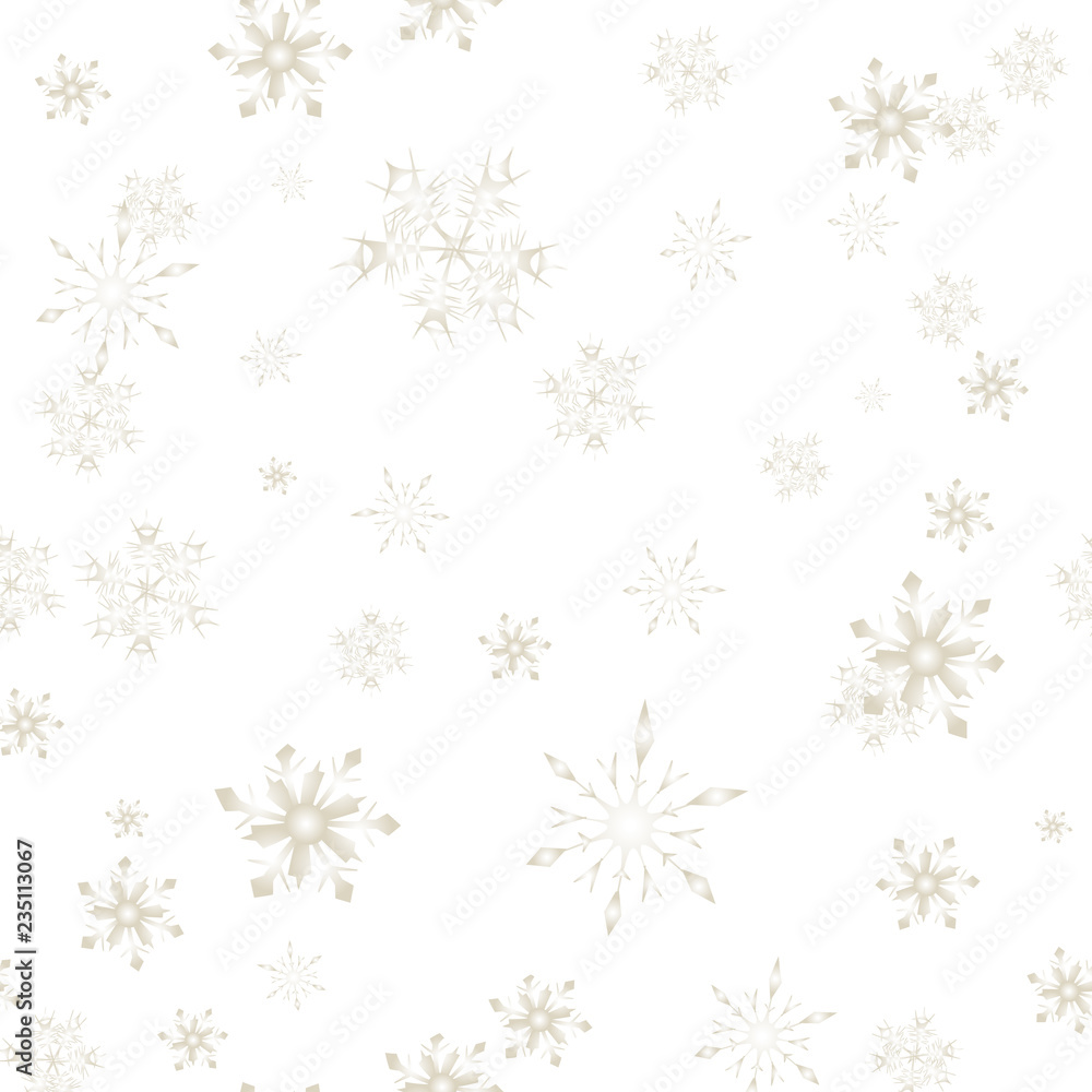 Christmas Snow flakes seamless pattern isolated
Christmas Snow flakes seamless pattern isolated