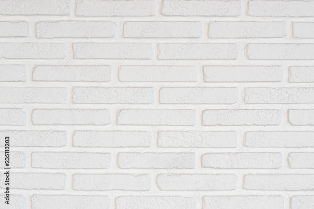 Obraz premium Closeup white brick texture background