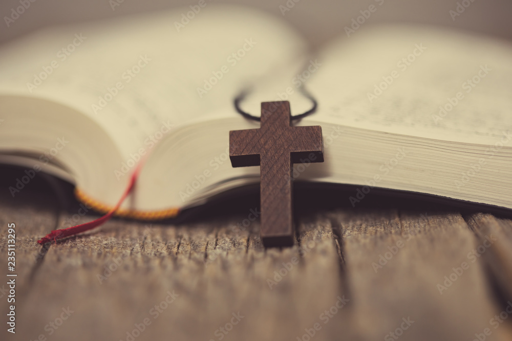 Cross and book Cross and book