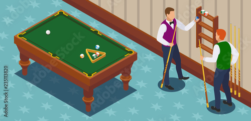 Game Of Billiards Composition