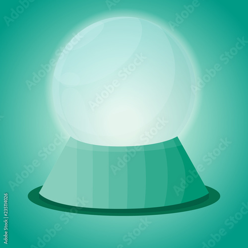 predictive glass seer prophet clairvoyant seeress augur vector illustration eps10