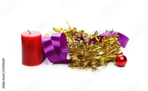 Christmas decoration isolated on white background