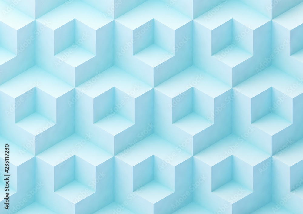 abstract background with blue and white cubes abstract background with blue and white cubes