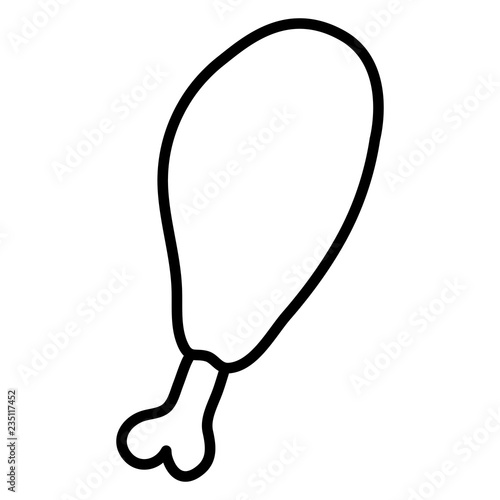chicken thigh icon 
