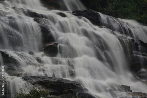 Mae ya waterfall is a big beautiful waterfalls in Chiang mai Thailand.