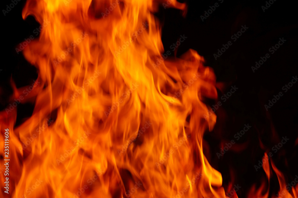 A background filled with defocused fire flames. A background filled with defocused fire flames.