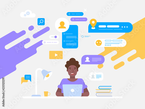 Networking discuss social network, news, social networks, chat