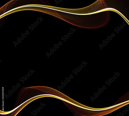 Digital art. Neon wave lines. Vortex light color. Wave shape line flame. Computer, smartphone, gadgets Wallpapers