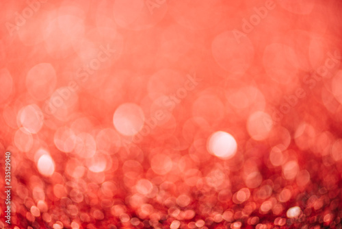 abstract red christmas background with blurred glitter