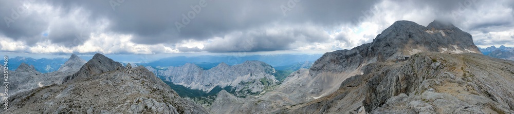 Landscape view from path leading to highest Slovenian mountain Triglav at 2864m. Landscape view from path leading to highest Slovenian mountain Triglav at 2864m.