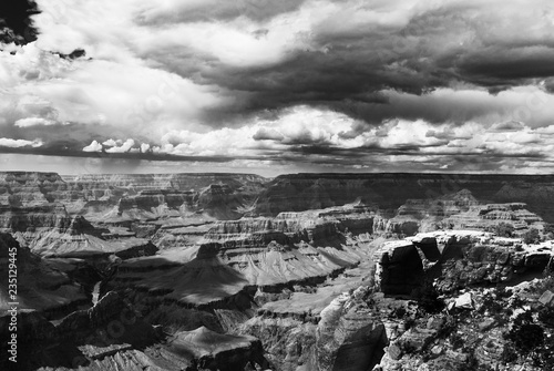 A storm breaking over The Grand Canyon National Park