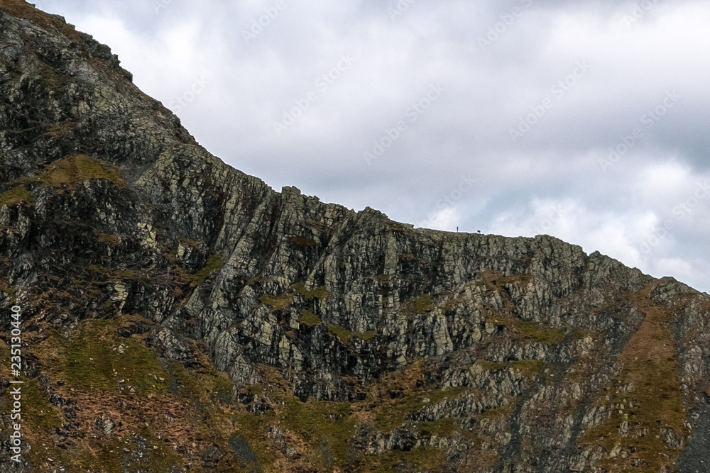 Climbers on Sharp Edge, Blencathra