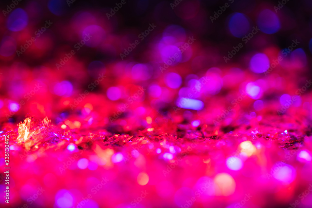 sparking texture with bright pink glitter and bokeh