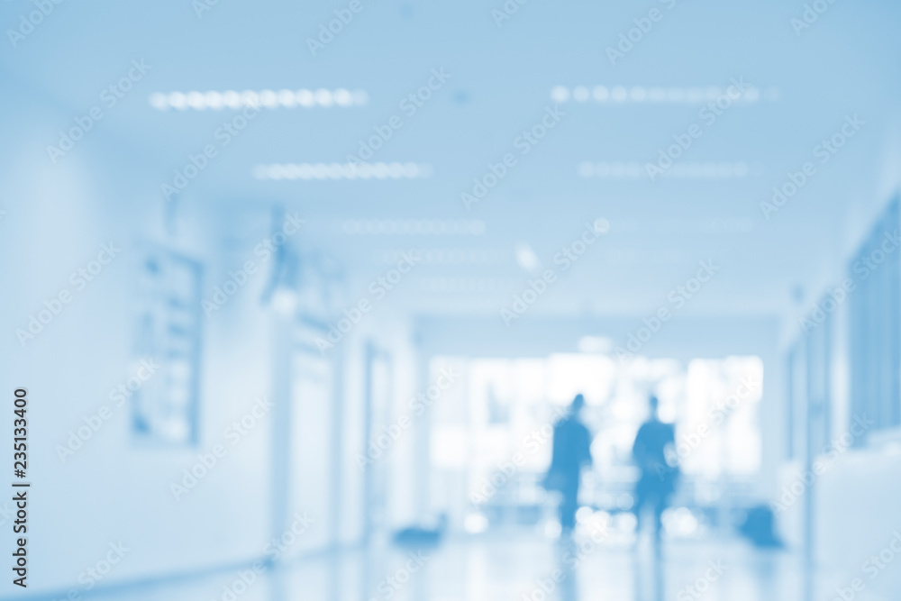 Abstract blur image background of Hospital rooms, blur image background of Walk in the hospital Abstract blur image background of Hospital rooms, blur image background of Walk in the hospital