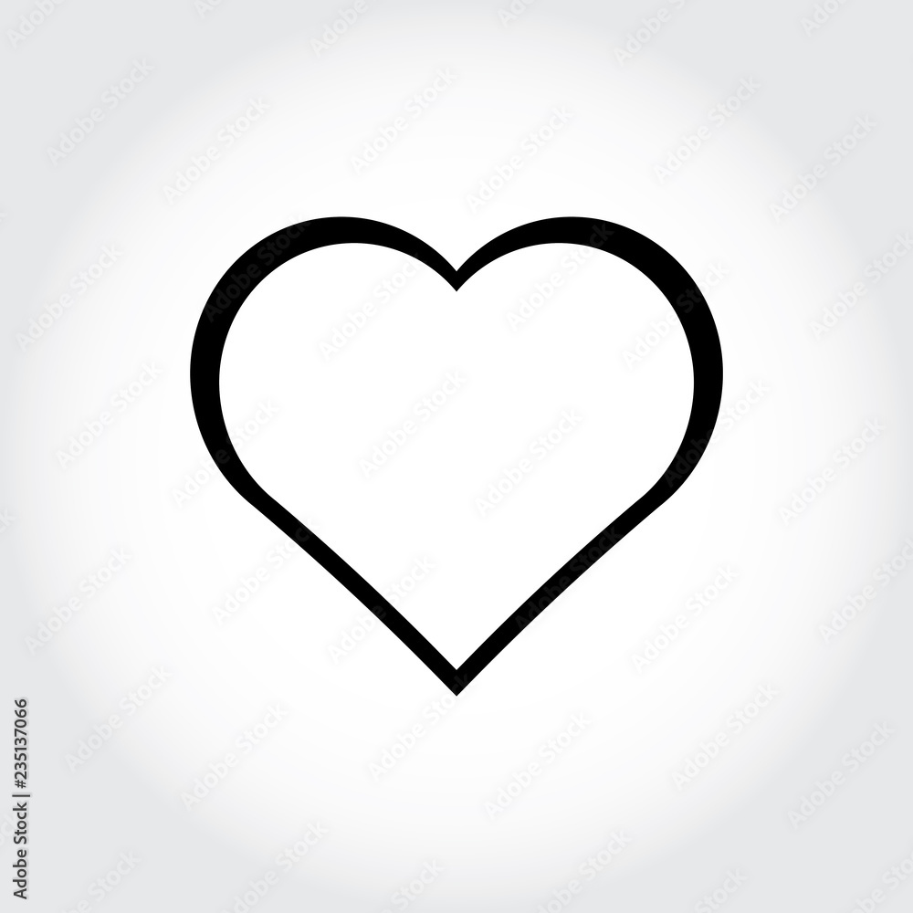 Heartbeat flat icon for medical apps and websites.