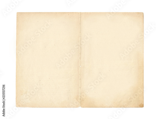 Foto old book isolated on white background