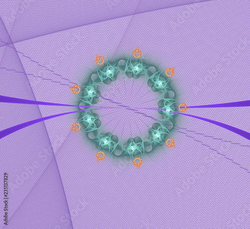 Computer Generated Inimitable Unique Sacred Fractal Image