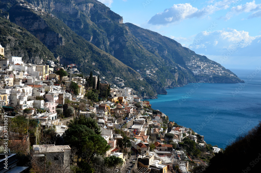 The beauty of the Amalfi coast in Italy