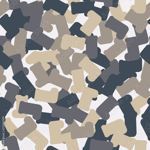 Christmas, urban camouflage of various shades of blue and beige colors