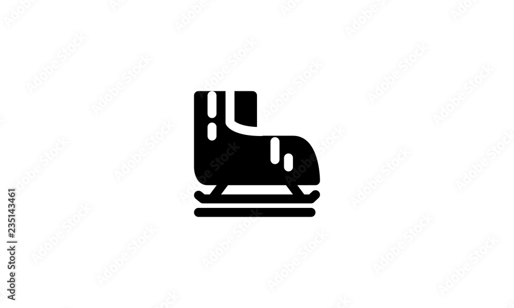 Ski Ice Icon Winter Template Vector Ski Ice Icon Winter Template Vector