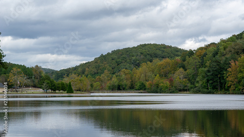 Cloudy Lake Landscape