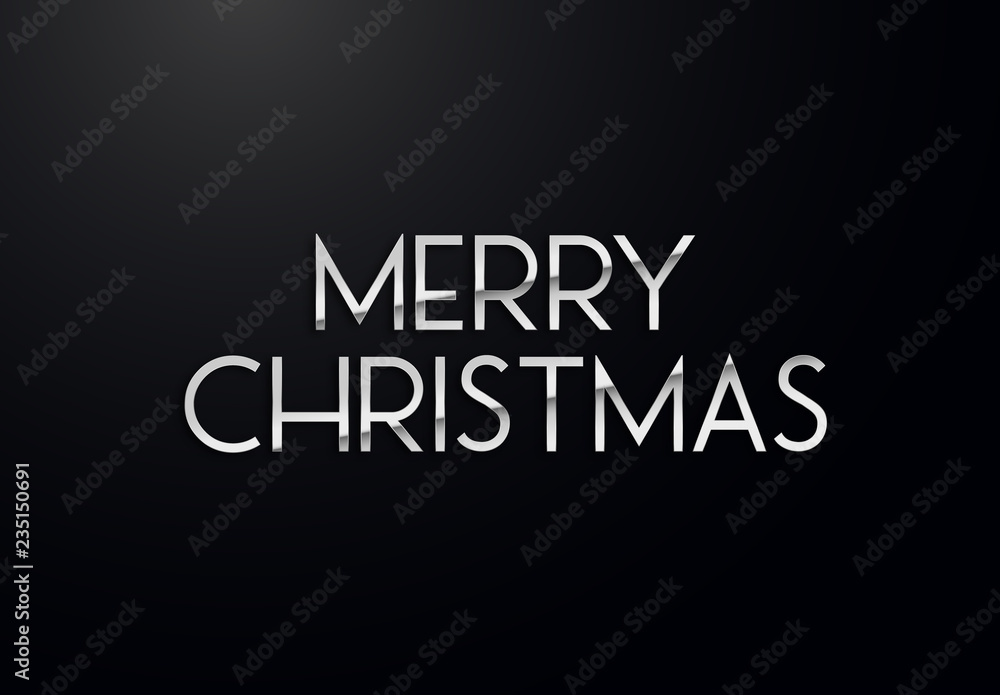 Holiday letters with silver effects. High quality vector illustration Holiday letters with silver effects. High quality vector illustration