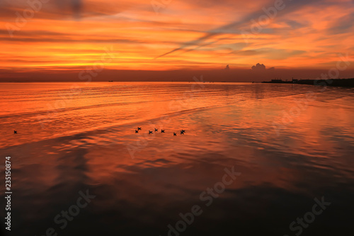 Sunset in the Gulf of Thailand