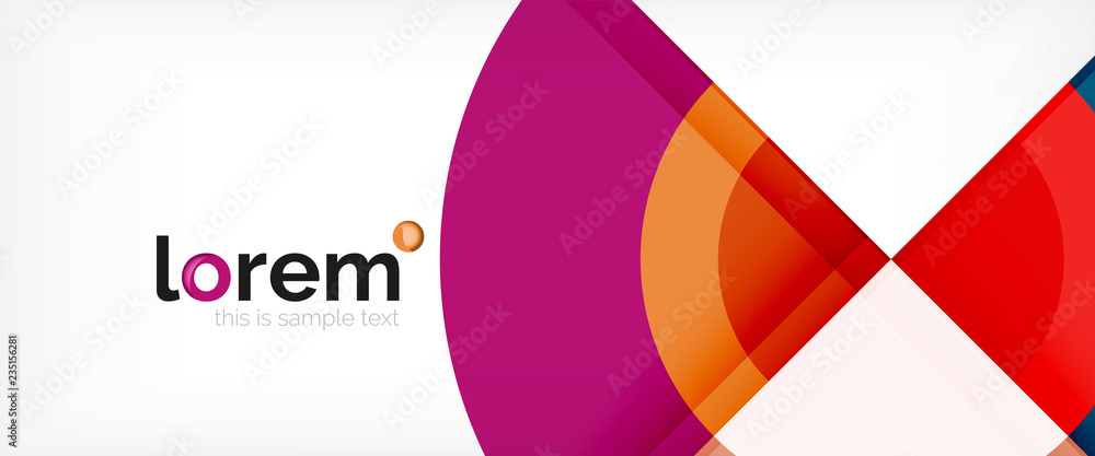 Modern geometric circles abstract background, colorful round shapes with shadow effects Modern geometric circles abstract background, colorful round shapes with shadow effects